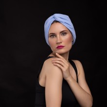 MOZA-MALIKA OVEA TURBAN BLEU OCÉAN