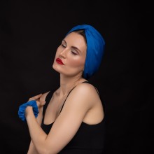 MOZA OVEA TURBAN BLEU AZUR