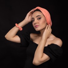 MOZA OVEA TURBAN SAUMON