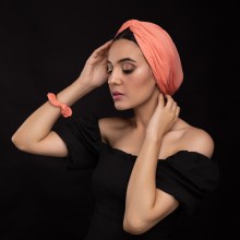 MOZA OVEA TURBAN SAUMON