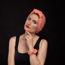 LANA OVEA SALMON TURBAN