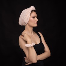 LANA OVEA TURBAN BLANC CASSÉ BRILLANT