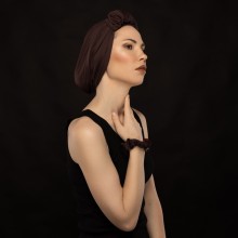 LANA-LATIFA OVEA TURBAN MARRON CHOCOLAT