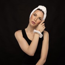 LANA-LATIFA OVEA TURBAN BLANC DE NEIGE