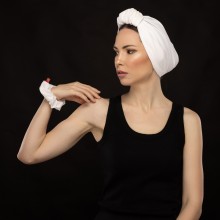 LANA-LATIFA OVEA TURBAN BLANC DE NEIGE