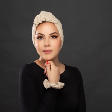 LANA-LATIFA OVEA TURBAN CHARM NUDE