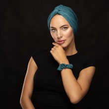 MOZA OVEA TURBAN SHINY DUCK GREEN