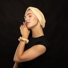 MOZA OVEA TURBAN DOUCEUR BEIGE CHAIR